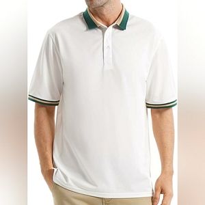 New! Lediney (2XL) Men's Polo Golf Tennis Shirt. Regular Fit. White.